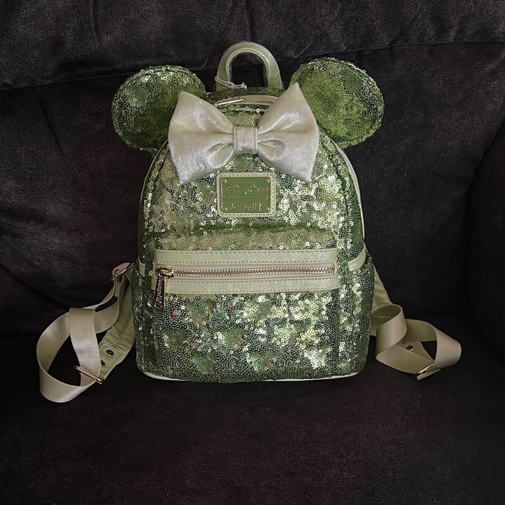 NWT Disney Parks Green Sequin Tinker Bell